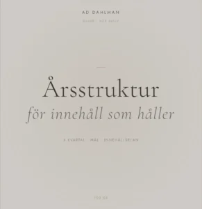 årstruktur content strategi Instagram företagare