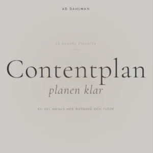 contentplan content strategi Instagram företagare